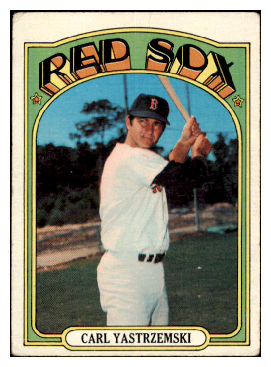 1972 Topps Baseball #037 Carl Yastrzemski Red Sox VG 520943