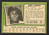 1971 Topps Baseball #210 Rod Carew Twins VG 520949