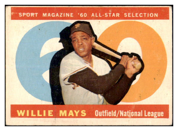 1960 Topps Baseball #564 Willie Mays A.S. Giants VG-EX 520951
