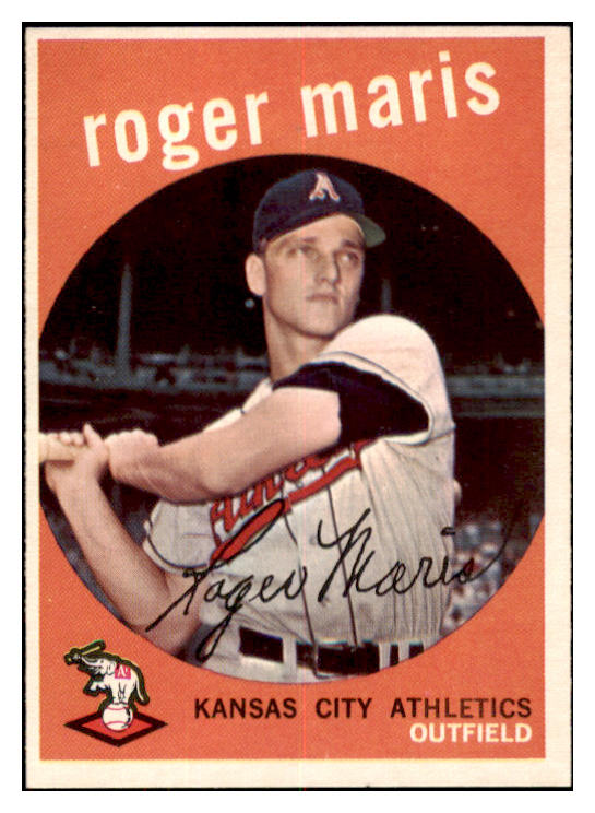 1959 Topps Baseball #202 Roger Maris A's EX-MT 520952