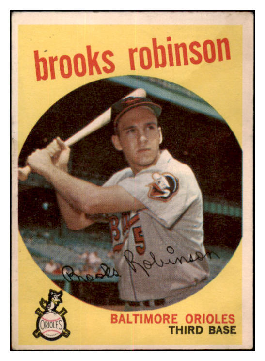 1959 Topps Baseball #439 Brooks Robinson Orioles VG-EX 520953