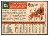 1959 Topps Baseball #435 Frank Robinson Reds VG-EX 520960