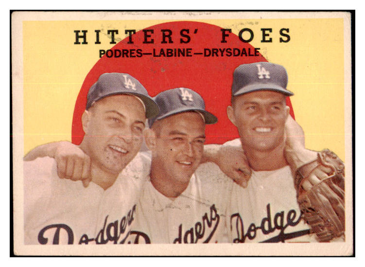 1959 Topps Baseball #262 Don Drysdale Johnny Podres VG-EX 520964