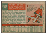 1959 Topps Baseball #163 Sandy Koufax Dodgers VG-EX 520965