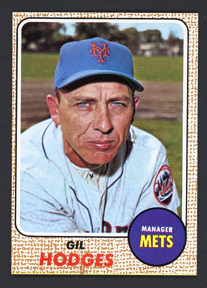 1968 Topps Baseball #027 Gil Hodges Mets EX-MT 520967