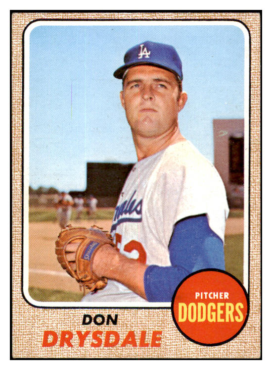 1968 Topps Baseball #145 Don Drysdale Dodgers EX-MT 520971