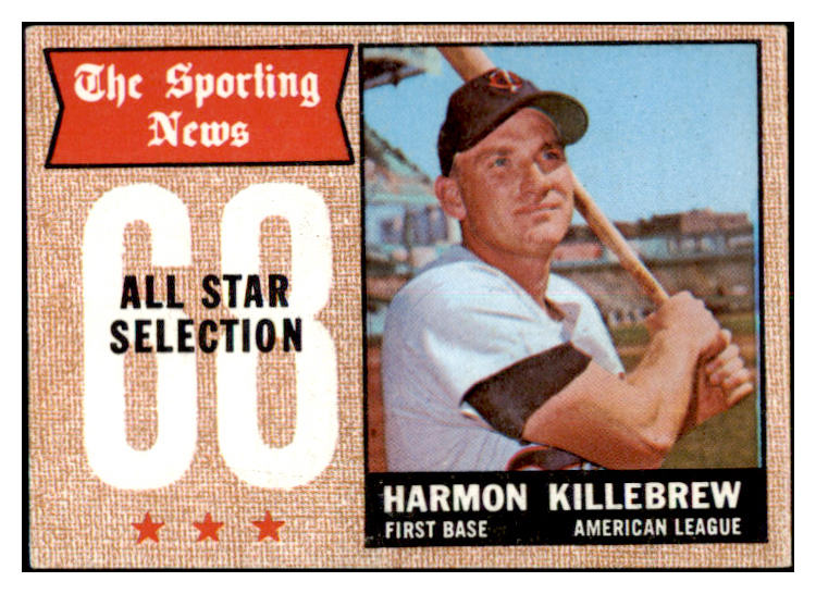 1968 Topps Baseball #361 Harmon Killebrew A.S. Twins EX-MT 520972