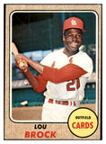 1968 Topps Baseball #520 Lou Brock Cardinals EX-MT 520978