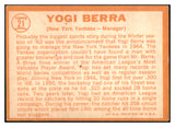 1964 Topps Baseball #021 Yogi Berra Yankees VG-EX 521002