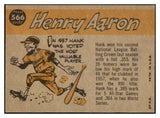 1960 Topps Baseball #566 Hank Aaron A.S. Braves EX-MT 521003