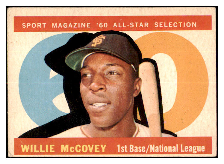 1960 Topps Baseball #554 Willie McCovey A.S. Giants VG-EX 521005