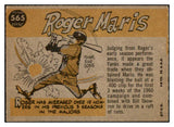 1960 Topps Baseball #565 Roger Maris A.S. Yankees VG-EX 521008