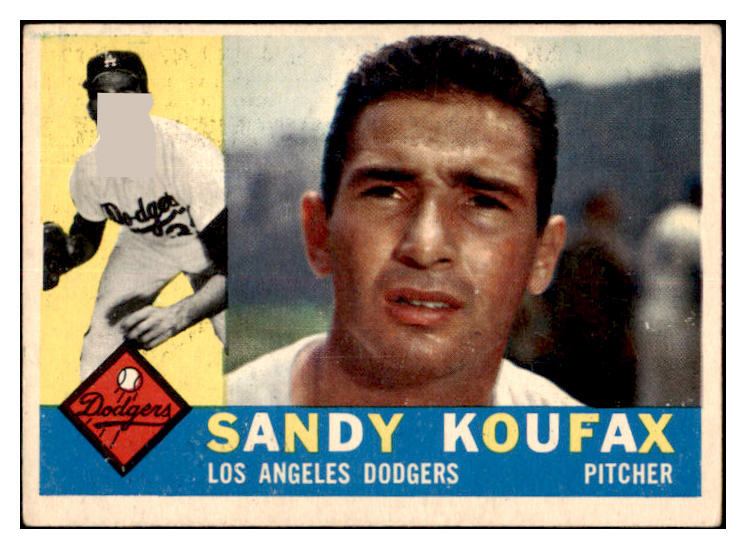 1960 Topps Baseball #343 Sandy Koufax Dodgers VG-EX 521014