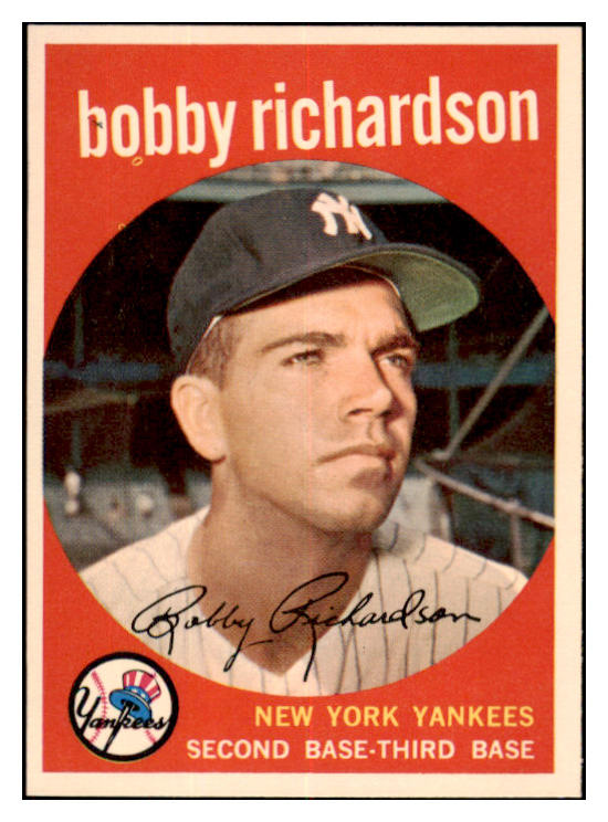 1959 Topps Baseball #076 Bobby Richardson Yankees NR-MT 521016