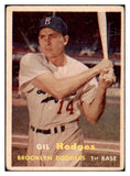 1957 Topps Baseball #080 Gil Hodges Dodgers VG 521017