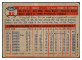 1957 Topps Baseball #080 Gil Hodges Dodgers VG 521017