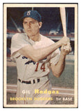 1957 Topps Baseball #080 Gil Hodges Dodgers VG-EX 521018