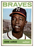 1964 Topps Baseball #300 Hank Aaron Braves VG-EX 521020