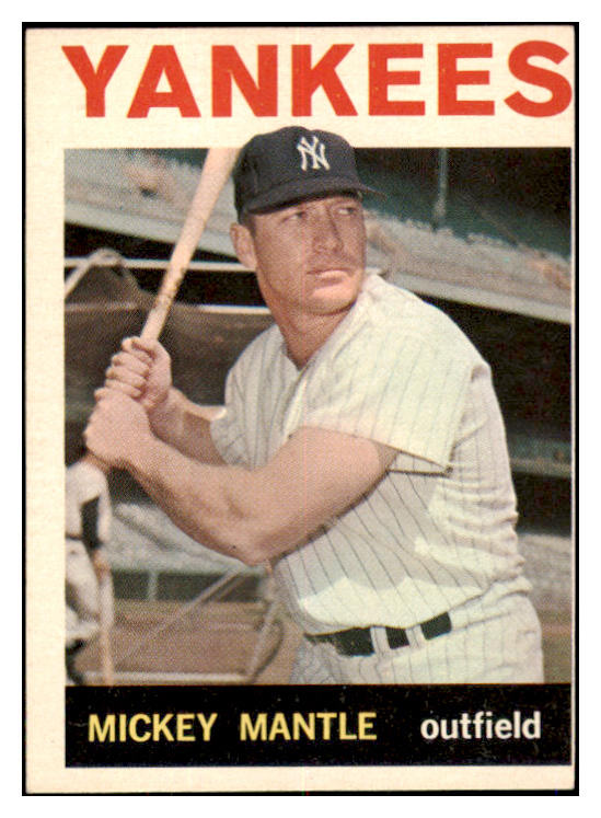 1964 Topps Baseball #050 Mickey Mantle Yankees VG-EX 521022