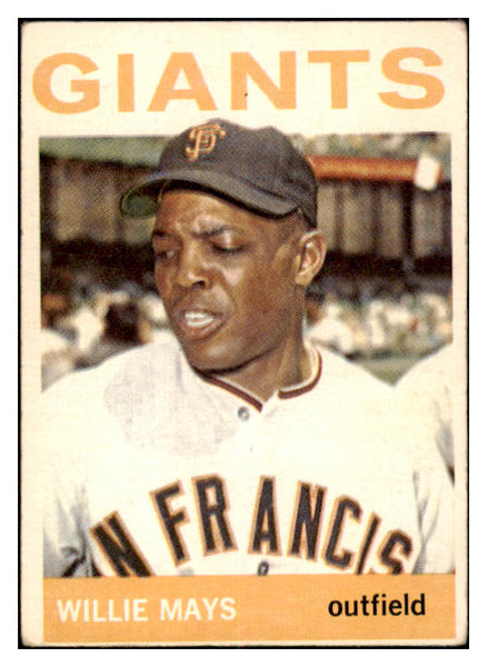 1964 Topps Baseball #150 Willie Mays Giants VG 521030