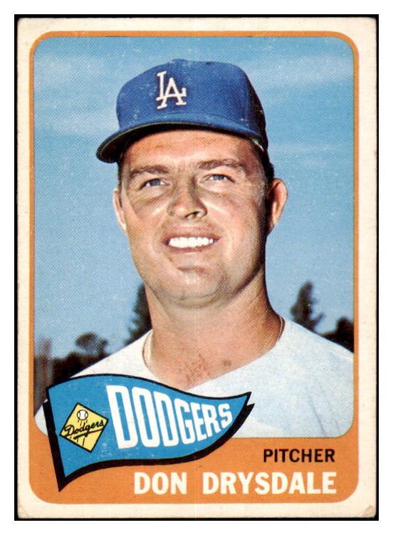 1965 Topps Baseball #260 Don Drysdale Dodgers VG 521033