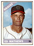 1966 Topps Baseball #200 Eddie Mathews Braves VG-EX 521041