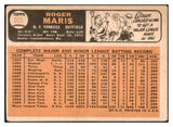 1966 Topps Baseball #365 Roger Maris Yankees VG 521045