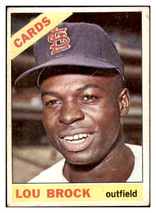 1966 Topps Baseball #125 Lou Brock Cardinals VG 521046