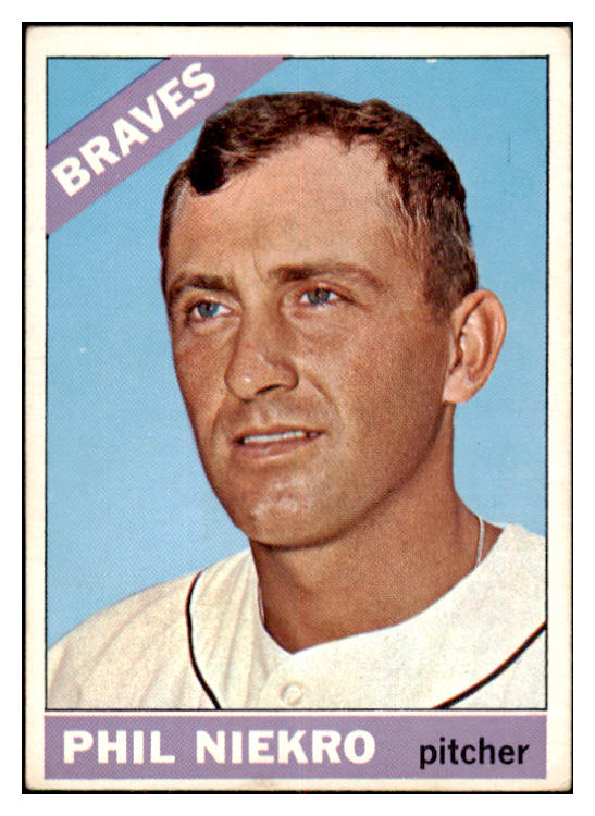 1966 Topps Baseball #028 Phil Niekro Braves EX 521048