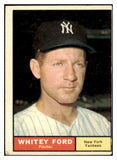 1961 Topps Baseball #160 Whitey Ford Yankees VG-EX 521062