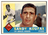 1960 Topps Baseball #343 Sandy Koufax Dodgers VG-EX 521063