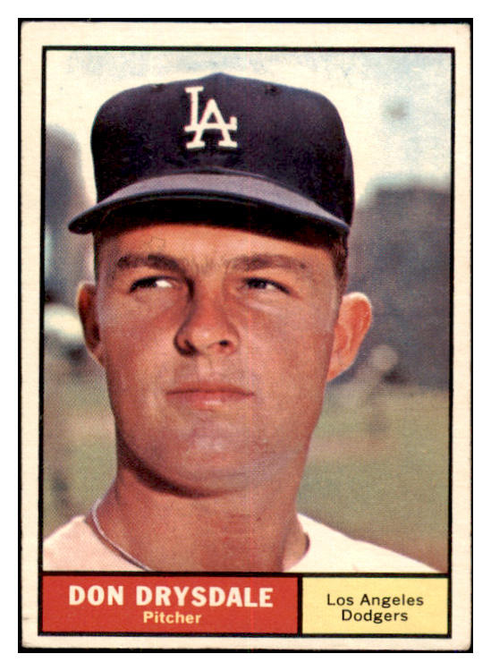 1961 Topps Baseball #260 Don Drysdale Dodgers VG-EX 521069