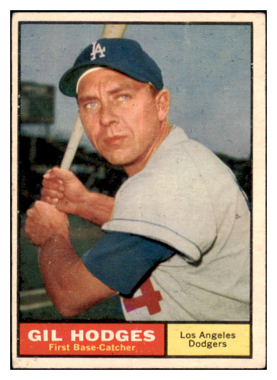 1961 Topps Baseball #460 Gil Hodges Dodgers EX 521073