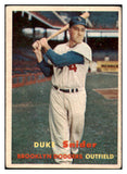 1957 Topps Baseball #170 Duke Snider Dodgers VG 521078