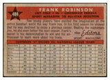 1958 Topps Baseball #484 Frank Robinson A.S. Reds VG 521080