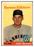 1958 Topps Baseball #288 Harmon Killebrew Senators VG 521081