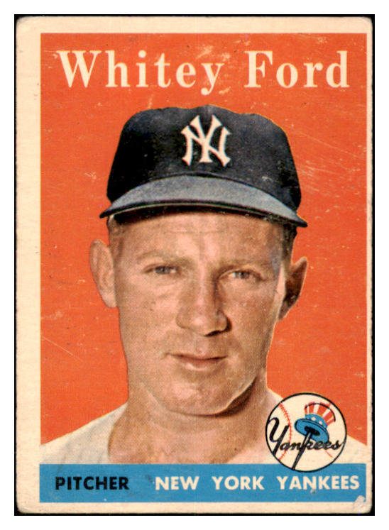 1958 Topps Baseball #320 Whitey Ford Yankees VG 521082