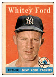 1958 Topps Baseball #320 Whitey Ford Yankees VG 521082