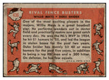 1958 Topps Baseball #436 Willie Mays Duke Snider VG 521083