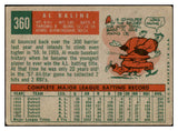 1959 Topps Baseball #360 Al Kaline Tigers VG 521090