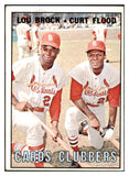 1967 Topps Baseball #063 Lou Brock Curt Flood VG-EX 521096