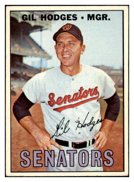 1967 Topps Baseball #228 Gil Hodges Senators EX 521106