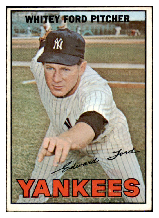 1967 Topps Baseball #005 Whitey Ford Yankees EX 521110