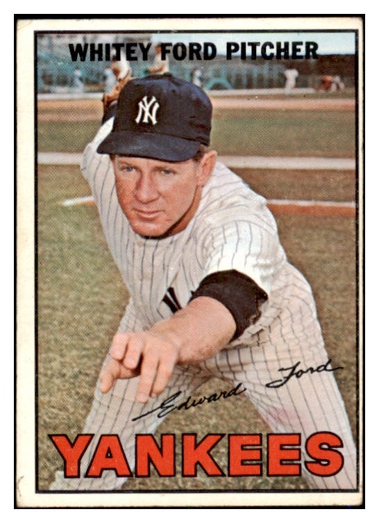 1967 Topps Baseball #005 Whitey Ford Yankees VG 521113