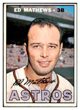 1967 Topps Baseball #166 Eddie Mathews Astros VG 521115