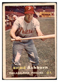 1957 Topps Baseball #070 Richie Ashburn Phillies VG 521123