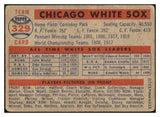 1957 Topps Baseball #329 Chicago White Sox Team VG 521125