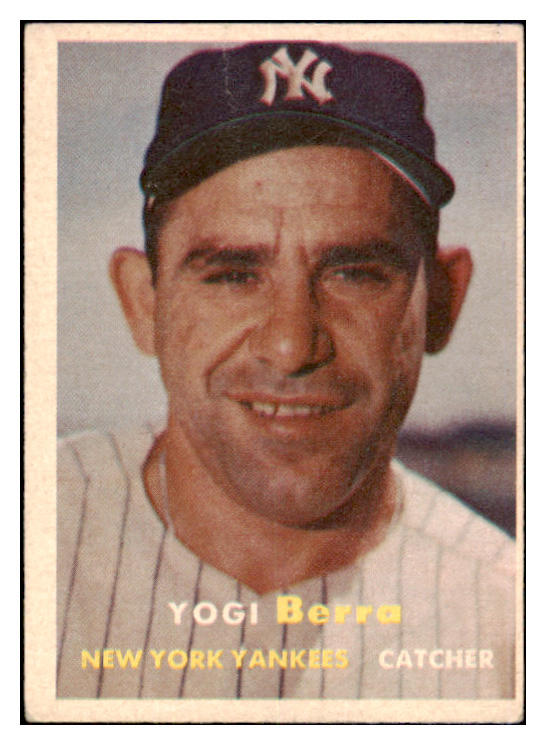 1957 Topps Baseball #002 Yogi Berra Yankees VG-EX 521126