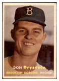 1957 Topps Baseball #018 Don Drysdale Dodgers VG-EX 521127