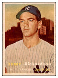 1957 Topps Baseball #286 Bobby Richardson Yankees NR-MT 521146